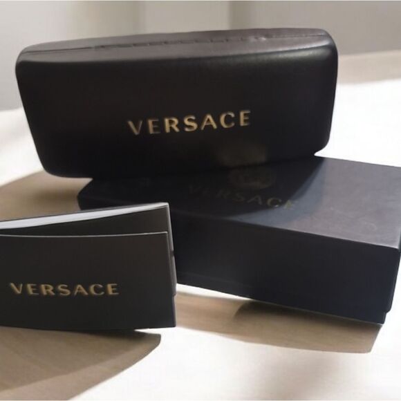 Versace Eyeglass Case with Box, and Dust Cloth - Picture 2 of 4